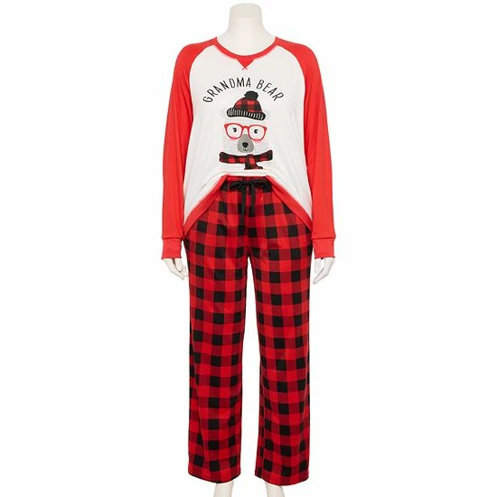 Plus Size Jammies For Your Families® Beary Cool Cozy "Grandma Bear" Pajama Set By Cuddl Duds® 5 Plus Size Jammies For Your Families® Beary Cool Cozy "Grandma Bear" Pajama Set By Cuddl Duds® - Image 5