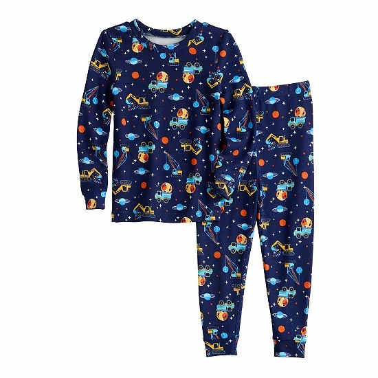 Toddler Boy Cuddl Duds® Space Construction Pajama Set 1 Toddler Boy Cuddl Duds® Space Construction Pajama Set