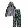 Boys 6-16 Cuddl Duds Hooded Top & Bottoms Pajama Set Blue Shark