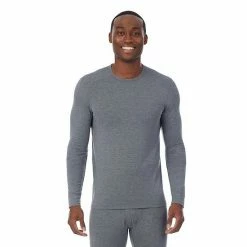 Men's Cuddl Duds® Lightweight ModalCore Performance Baselayer Crew Top Charcoal Heather -Cuddl Duds shop unnamed file 1766