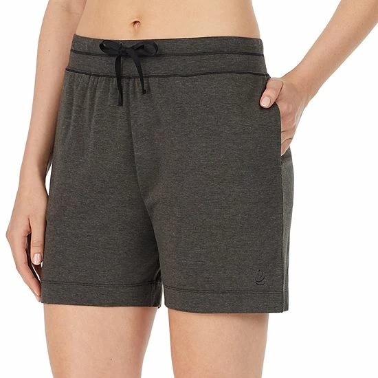 Women's Cuddl Duds® Pajamas: Essentials Pajama Sleep Shorts Blue Heather 6 Women's Cuddl Duds® Pajamas: Essentials Pajama Sleep Shorts Blue Heather - Image 6