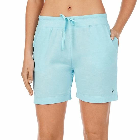 Women's Cuddl Duds® Pajamas: Essentials Pajama Sleep Shorts Blue Heather 9 Women's Cuddl Duds® Pajamas: Essentials Pajama Sleep Shorts Blue Heather - Image 9