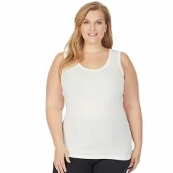 Plus Size Cuddl Duds® Soft Wear With Stretch Reversible Tank Black -Cuddl Duds shop unnamed file 1803