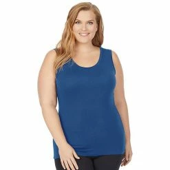 Plus Size Cuddl Duds® Soft Wear With Stretch Reversible Tank Black -Cuddl Duds shop unnamed file 1805