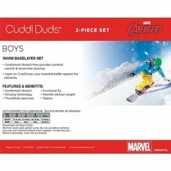 Boys 4-18 Cuddl Duds Avengers Stretch 2-Piece Base Layer Set -Cuddl Duds shop unnamed file 1823