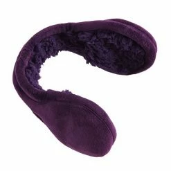 Women's Cuddl Duds® Double Plush Velour Sherpa Lined Behind The Head Earwarmer White Gray Plaid -Cuddl Duds shop unnamed file 1858