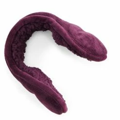 Women's Cuddl Duds® Double Plush Velour Sherpa Lined Behind The Head Earwarmer White Gray Plaid -Cuddl Duds shop unnamed file 1859