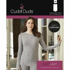 Plus Size Cuddl Duds® Soft Knit Long Sleeve Crewneck Top Grey Animal 10 Plus Size Cuddl Duds® Soft Knit Long Sleeve Crewneck Top Grey Animal -Cuddl Duds shop unnamed file 1879