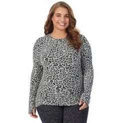 Plus Size Cuddl Duds® Soft Knit Long Sleeve Crewneck Top Grey Animal 13 Plus Size Cuddl Duds® Soft Knit Long Sleeve Crewneck Top Grey Animal -Cuddl Duds shop unnamed file 1882