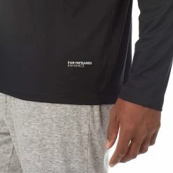 Men's Cuddl Duds® Far-Infrared Enhance Pajama V-Neck Tee Black -Cuddl Duds shop unnamed file 1891