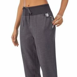 Women's Cuddl Duds® Scrubs Classic Pants Charcoal Heather Gray -Cuddl Duds shop unnamed file 1915