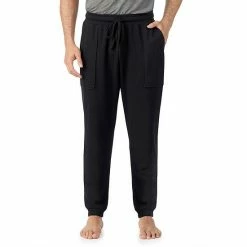 Big & Tall Cuddl Duds Essentials Banded-Bottom Sleep Pant Black -Cuddl Duds shop unnamed file 1925