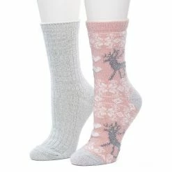 Women's Cuddl Duds 2 Pair Pack Reindeer Fairisle Spacedye Crew Socks Country Blue 8 Women's Cuddl Duds 2 Pair Pack Reindeer Fairisle Spacedye Crew Socks Country Blue -Cuddl Duds shop unnamed file 1931