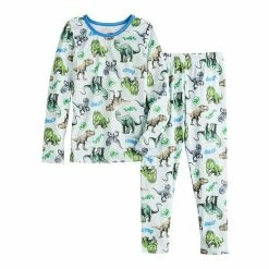 Toddler Boy Cuddl Duds® Jurassic Park Baselayer Set