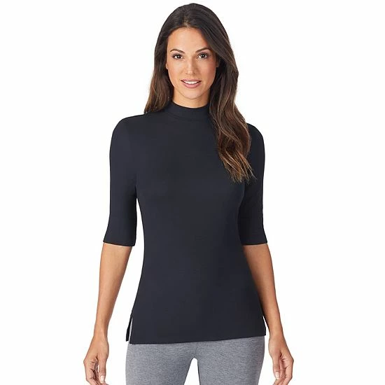 Women's Cuddl Duds® Softwear with Stretch Elbow Sleeve Mockneck Top Charcoal Heather Women's Cuddl Duds® Softwear With Stretch Elbow Sleeve Mockneck Top Charcoal Heather -Cuddl Duds shop unnamed file 1937