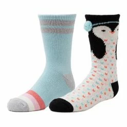 Cuddl Duds Girls 2-Pack Plushfill Crew Socks Fox -Cuddl Duds shop unnamed file 1971