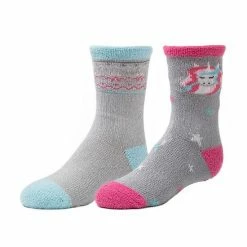 Cuddl Duds Girls 2-Pack Plushfill Crew Socks Fox -Cuddl Duds shop unnamed file 1972