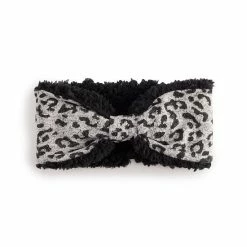 Cuddl Duds Soft Knit Women's Bow Headband Med Gray