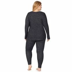 Plus Size Cuddl Duds® Soft Knit Leggings Dark Charcoal 12 Plus Size Cuddl Duds® Soft Knit Leggings Dark Charcoal -Cuddl Duds shop unnamed file 2031
