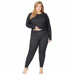 Plus Size Cuddl Duds® Soft Knit Leggings Dark Charcoal 13 Plus Size Cuddl Duds® Soft Knit Leggings Dark Charcoal -Cuddl Duds shop unnamed file 2032