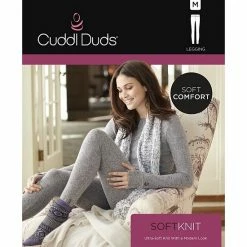 Plus Size Cuddl Duds® Soft Knit Leggings Dark Charcoal 14 Plus Size Cuddl Duds® Soft Knit Leggings Dark Charcoal -Cuddl Duds shop unnamed file 2033