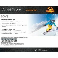 Boys 4-18 Cuddl Duds Jurassic Park Stretch 2-Piece Base Layer Set 5 Boys 4-18 Cuddl Duds Jurassic Park Stretch 2-Piece Base Layer Set -Cuddl Duds shop unnamed file 2044