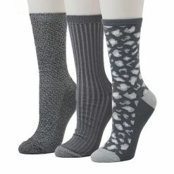 Women's Cuddl Duds® 3-Pack Plushfill* Midweight Animal Print & Ribbed Crew Socks Ivory 11 Women's Cuddl Duds® 3-Pack Plushfill* Midweight Animal Print & Ribbed Crew Socks Ivory -Cuddl Duds shop unnamed file 2075