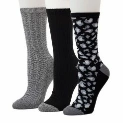 Women's Cuddl Duds® 3-Pack Plushfill* Midweight Animal Print & Ribbed Crew Socks Ivory 12 Women's Cuddl Duds® 3-Pack Plushfill* Midweight Animal Print & Ribbed Crew Socks Ivory -Cuddl Duds shop unnamed file 2076