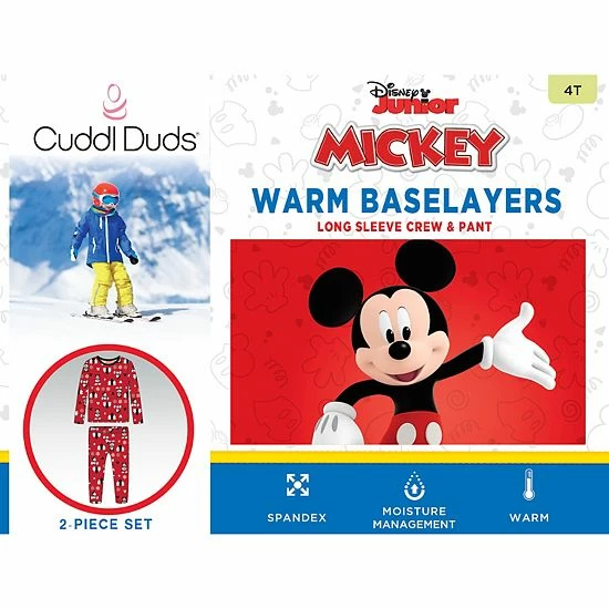 Disney's Mickey Mouse Toddler Boy Baselayer Set by Cuddl Duds® Disney's Mickey Mouse Toddler Boy Baselayer Set By Cuddl Duds® -Cuddl Duds shop unnamed file 2117
