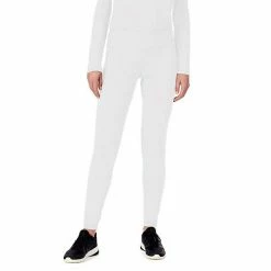 Petite Cuddl Duds® Under Scrubs Leggings White -Cuddl Duds shop unnamed file 2121