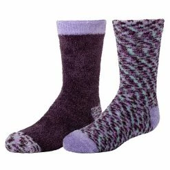 Girls Cuddl Duds® 2-Pack Chenille Spacedye Socks Plum Perfect -Cuddl Duds shop unnamed file 2128