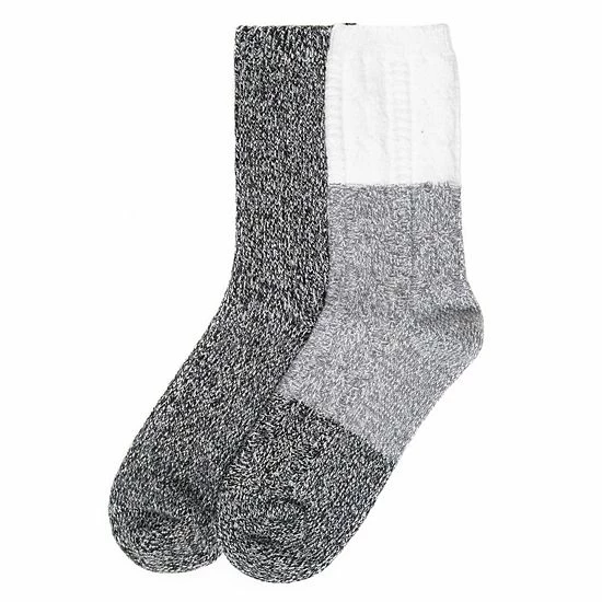 Women's Cuddl Duds 2 Pair Pack Colorblock Cable Rib Crew Socks Nostalgia Rose Women's Cuddl Duds 2 Pair Pack Colorblock Cable Rib Crew Socks Nostalgia Rose -Cuddl Duds shop unnamed file 2152