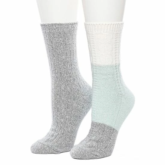 Women's Cuddl Duds 2 Pair Pack Colorblock Cable Rib Crew Socks Nostalgia Rose Women's Cuddl Duds 2 Pair Pack Colorblock Cable Rib Crew Socks Nostalgia Rose -Cuddl Duds shop unnamed file 2153