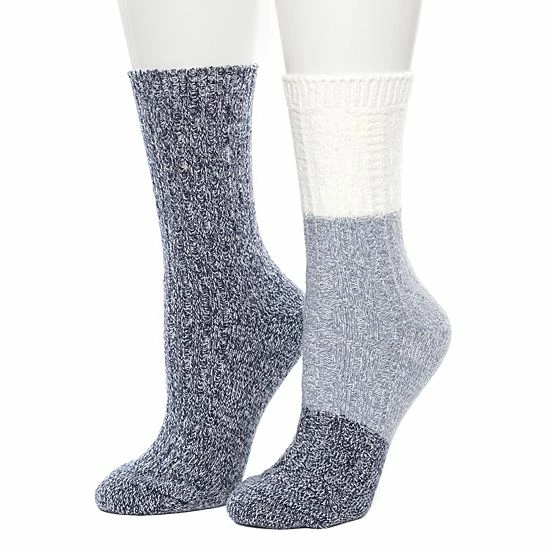 Women's Cuddl Duds 2 Pair Pack Colorblock Cable Rib Crew Socks Nostalgia Rose Women's Cuddl Duds 2 Pair Pack Colorblock Cable Rib Crew Socks Nostalgia Rose -Cuddl Duds shop unnamed file 2154