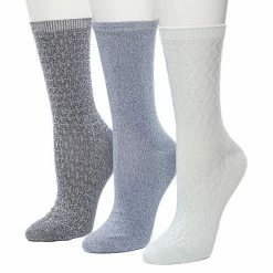 Women's Cuddl Duds 3 Pair Pack Zig Zag Twist Textured Mid Weight Crew Socks Marshmallow 3 Women's Cuddl Duds 3 Pair Pack Zig Zag Twist Textured Mid Weight Crew Socks Marshmallow -Cuddl Duds shop unnamed file 2160