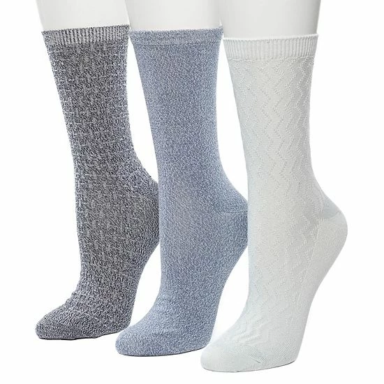 Women's Cuddl Duds 3 Pair Pack Zig Zag Twist Textured Mid Weight Crew Socks Marshmallow Women's Cuddl Duds 3 Pair Pack Zig Zag Twist Textured Mid Weight Crew Socks Marshmallow -Cuddl Duds shop unnamed file 2160