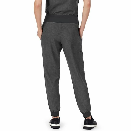 Petite Cuddl Duds® Scrubs Jogger Pants With 3 Pockets Ceil Heather 2 Petite Cuddl Duds® Scrubs Jogger Pants With 3 Pockets Ceil Heather - Image 2