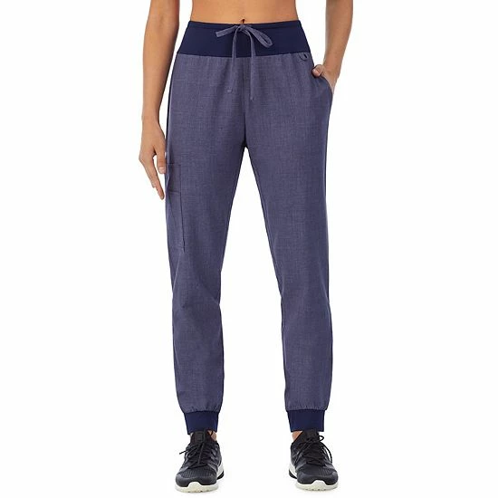 Petite Cuddl Duds® Scrubs Jogger Pants With 3 Pockets Ceil Heather 8 Petite Cuddl Duds® Scrubs Jogger Pants With 3 Pockets Ceil Heather - Image 8