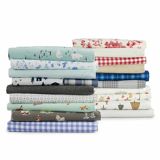 Cuddl Duds® Microfiber Sheet Set With Pillowcases Blue Lodge 2 Cuddl Duds® Microfiber Sheet Set With Pillowcases Blue Lodge - Image 2