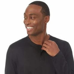 Men's Cuddl Duds® Far-Infrared Enhance Pajama Henley Navy -Cuddl Duds shop unnamed file 2266