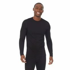 Men's Cuddl Duds® Lightweight WoolCore Performance Baselayer Crew Top Charcoal Heather 2 Men's Cuddl Duds® Lightweight WoolCore Performance Baselayer Crew Top Charcoal Heather -Cuddl Duds shop unnamed file 2294