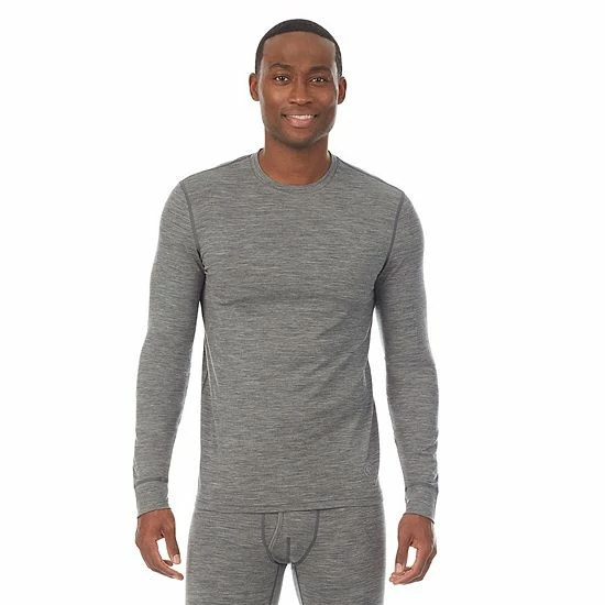 Men's Cuddl Duds® Lightweight WoolCore Performance Baselayer Crew Top Charcoal Heather Men's Cuddl Duds® Lightweight WoolCore Performance Baselayer Crew Top Charcoal Heather -Cuddl Duds shop unnamed file 2295