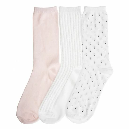 Women's Cuddl Duds® 3-Pack Birdseye Crew Socks Women's Cuddl Duds® 3-Pack Birdseye Crew Socks -Cuddl Duds shop unnamed file 2299