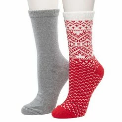 Women's Cuddl Duds 2 Pair Pack Boarder Diamond With Fairisle Spacedye Crew Socks Burnished Lilac 8 Women's Cuddl Duds 2 Pair Pack Boarder Diamond With Fairisle Spacedye Crew Socks Burnished Lilac -Cuddl Duds shop unnamed file 2312