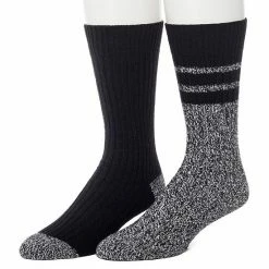 Men's ClimateSmart By Cuddl Duds 2-Pack Sports Stripe Crew Socks Navy -Cuddl Duds shop unnamed file 2333