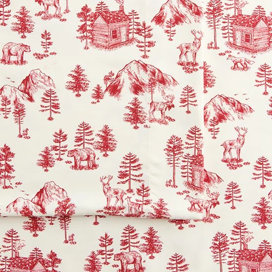 Cuddl Duds® Microfiber Sheet Set With Pillowcases Blue Lodge 16 Cuddl Duds® Microfiber Sheet Set With Pillowcases Blue Lodge - Image 16