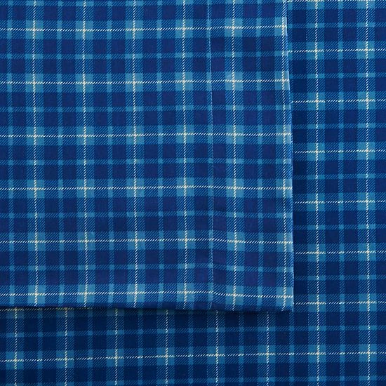 Cuddl Duds® Microfiber Sheet Set With Pillowcases Blue Lodge 19 Cuddl Duds® Microfiber Sheet Set With Pillowcases Blue Lodge - Image 19