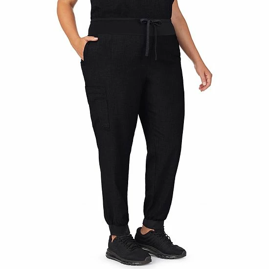 Plus Size Cuddl Duds® Scrubs Jogger Pants Charcoal Heather Gray 5 Plus Size Cuddl Duds® Scrubs Jogger Pants Charcoal Heather Gray - Image 5
