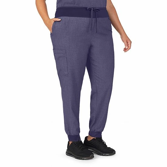 Plus Size Cuddl Duds® Scrubs Jogger Pants Charcoal Heather Gray 8 Plus Size Cuddl Duds® Scrubs Jogger Pants Charcoal Heather Gray - Image 8