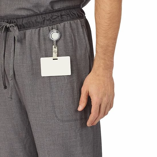 Men's Cuddl Duds® Scrubs Classic Pants Ceil Heather 3 Men's Cuddl Duds® Scrubs Classic Pants Ceil Heather - Image 3